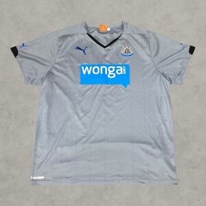 Puma Jersey Mens XL Gray Newcastle United Wonga.com Soccer V Neck Casual Footbal